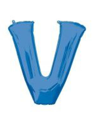 Picture of BLUE LETTER V FOIL BALLOON